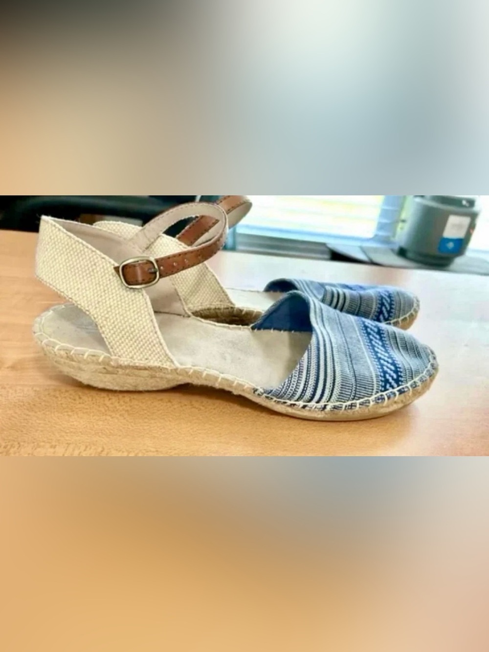 Shoes Sandals jute wedge Cliffs White Mountain woman’s size 10 boho sheek